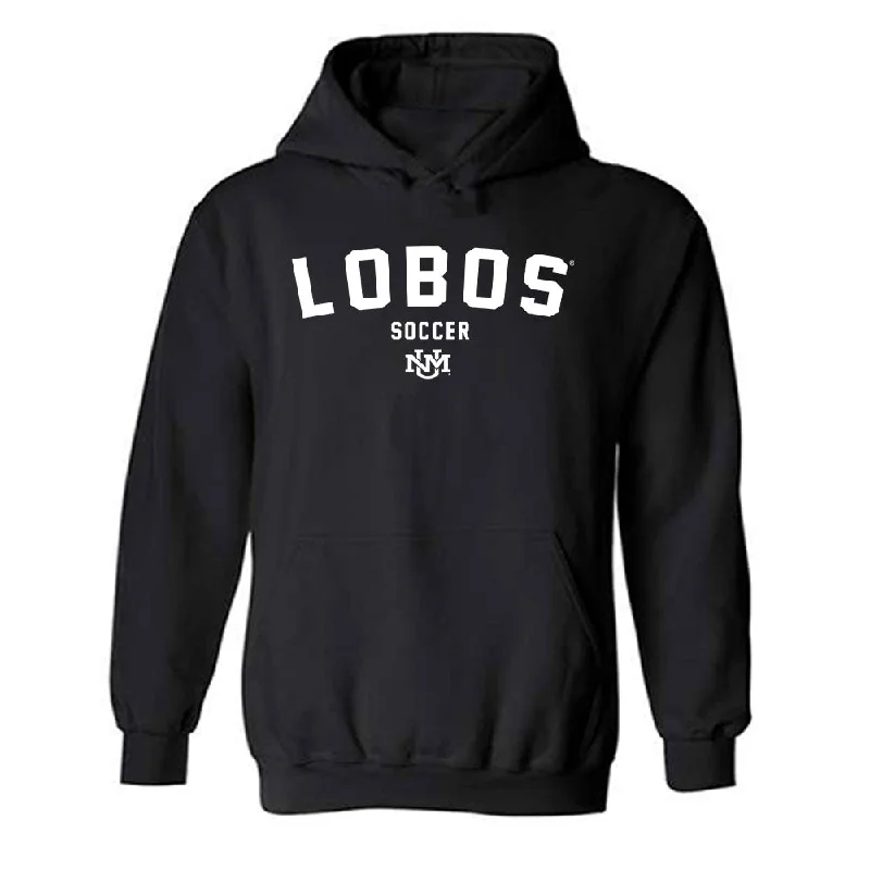 New Mexico - NCAA Women's Soccer : Ayla Dils - Classic Shersey Hooded Sweatshirt Hoodie with Turtle Neck Cozy Winter New Mexico - NCAA Women's Soccer : Ayla Dils - Classic Shersey Hooded Sweatshirt Hoodie with Turtle Neck Cozy Winter