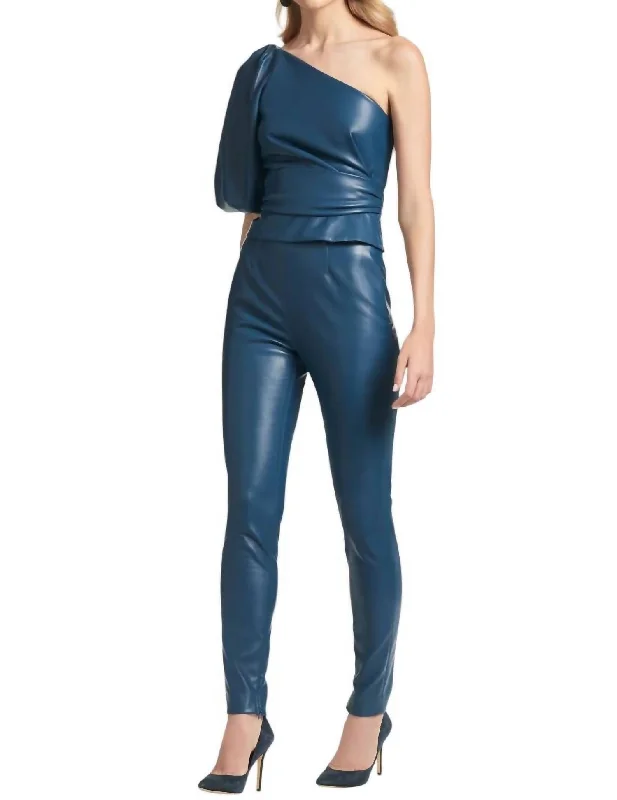 Meagan Pant In Blue Fashionable Track Pants