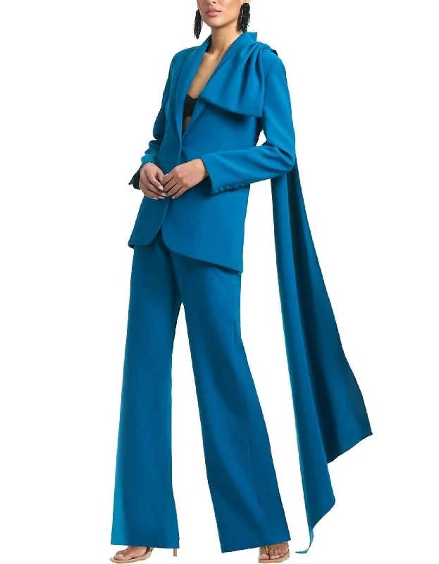 Macy Pant In Moroccan Blue Casual Lounge Pants