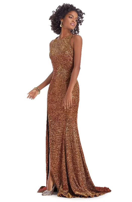 Clarisse 8071 - Halter Trumpet Dress Tunics Versatile all-occasion