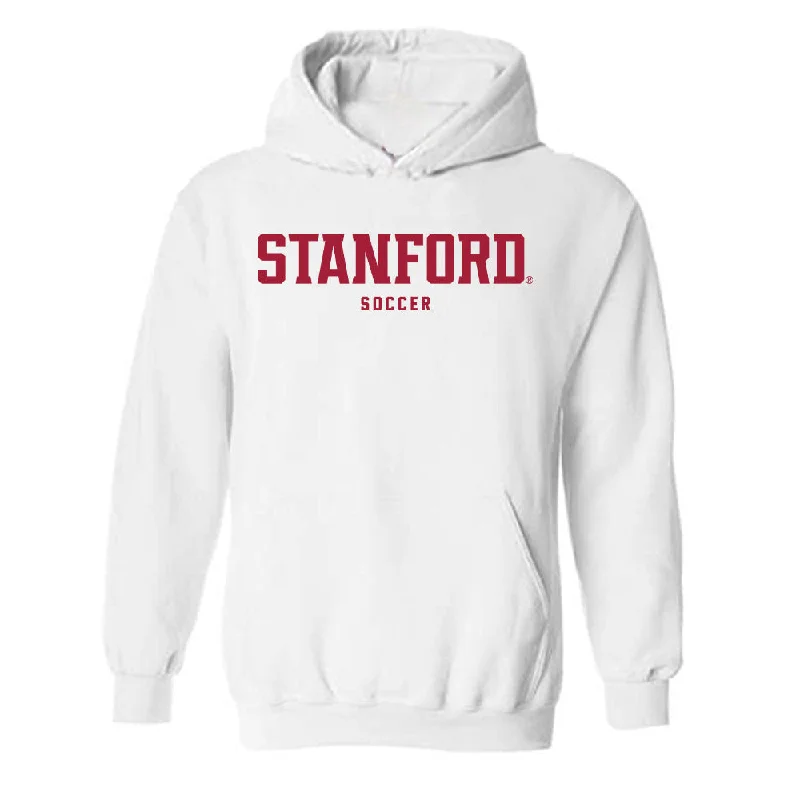 Stanford - NCAA Women's Soccer : Maryn Wolf - Hooded Sweatshirt Hoodie with Monochrome Minimalist Simple Stanford - NCAA Women's Soccer : Maryn Wolf - Hooded Sweatshirt Hoodie with Monochrome Minimalist Simple