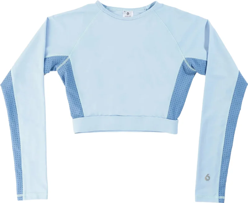 Sitka Rash Guard Crop Top - Women's|-|Haut de maillot de surf écourté Sitka - Femme Solid Color Striped Floral Sitka Rash Guard Crop Top - Women's|-|Haut de maillot de surf écourté Sitka - Femme Solid Color Striped Floral