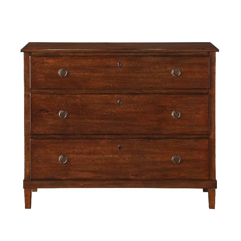 Carolina 3-Drawer Dresser - Walnut Tunics Vintage classic
