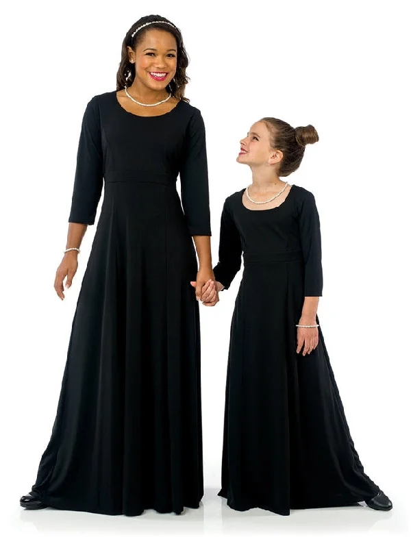 Natalie Scoop Neckline 3/4 Sleeve Dress Tunics Timeless classic