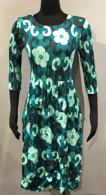 Alquema ADC544CD Ceramic Dream 3/4 Sleeve Smash Pocket Dress Tunics Short Trendy