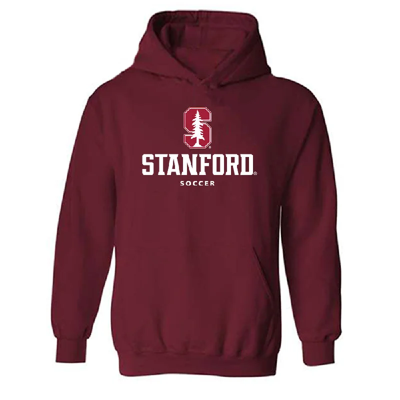 Stanford - NCAA Women's Soccer : Maryn Wolf - Classic Shersey Hooded Sweatshirt Hoodie with Pastel Soft Subtle Stanford - NCAA Women's Soccer : Maryn Wolf - Classic Shersey Hooded Sweatshirt Hoodie with Pastel Soft Subtle