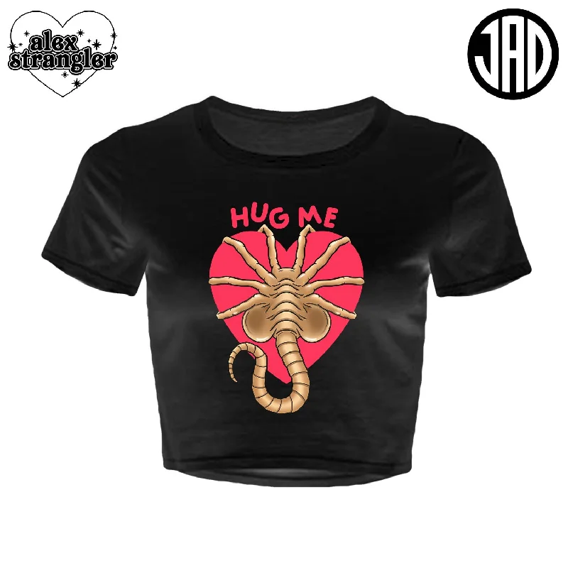 Hug Me - Women's Crop Top Polka Dot Checkered Tartan