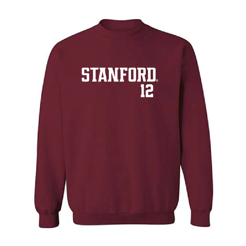 Stanford - NCAA Women's Soccer : Jasmine Aikey - Classic Shersey Crewneck Sweatshirt Hoodie with Elastic Cuffs Stretchable Comfortable Stanford - NCAA Women's Soccer : Jasmine Aikey - Classic Shersey Crewneck Sweatshirt Hoodie with Elastic Cuffs Stretchable Comfortable