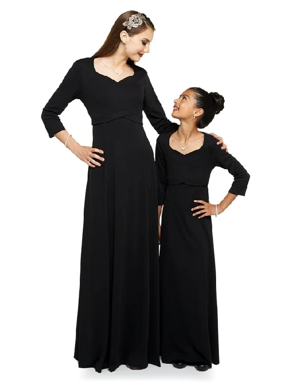 Charlotte Heart Shaped Neck, 3/4 Sleeve Dress Tunics Bestseller popular