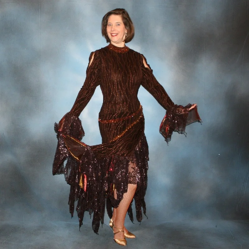 Brown Tango Dress-Cecilia Tunics Mesh breathable