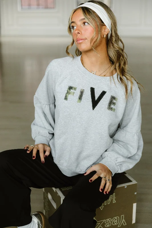 Custom fiVe Camo Sweatshirt Hoodie with Lace Feminine Delicate