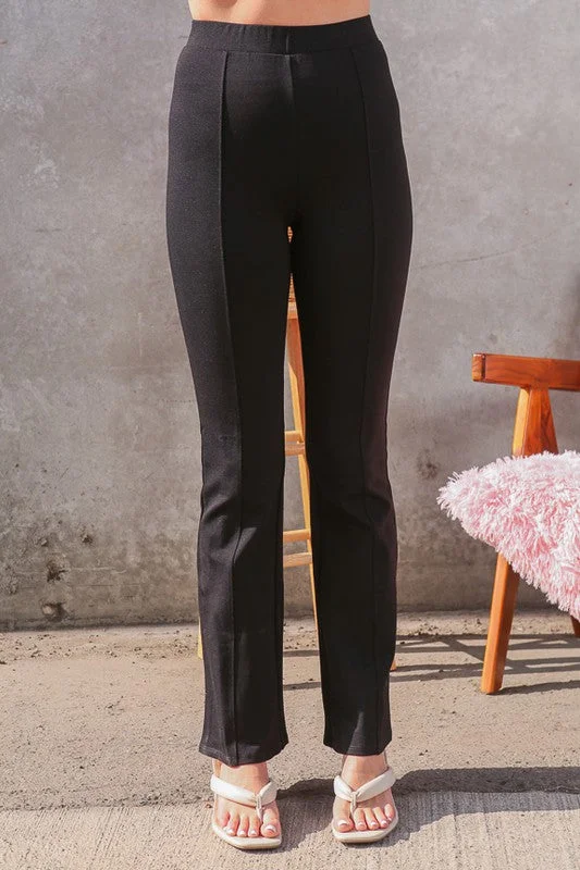 High Waist Work Pants Casual Plaid Pants
