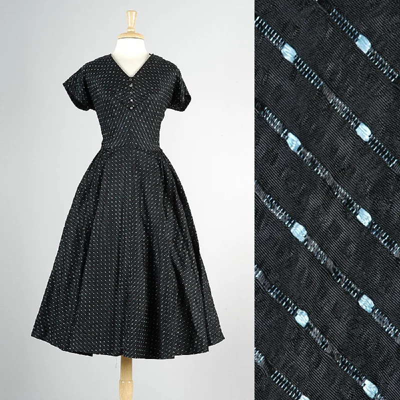 1950s Black Fit and Flare Party Dress Tunics Essential wardrobe
