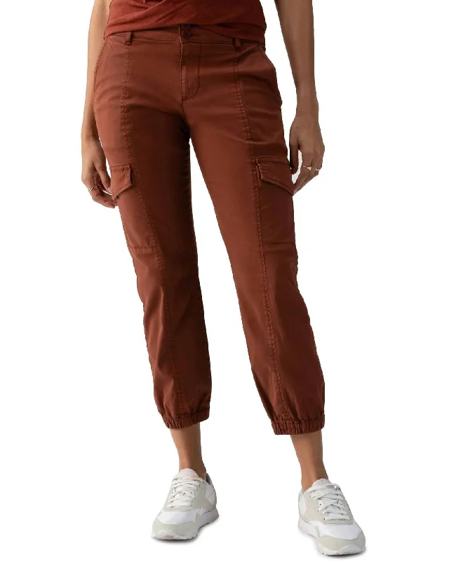 Rebel Pants In Rich Clay Soft Stretch Leggings