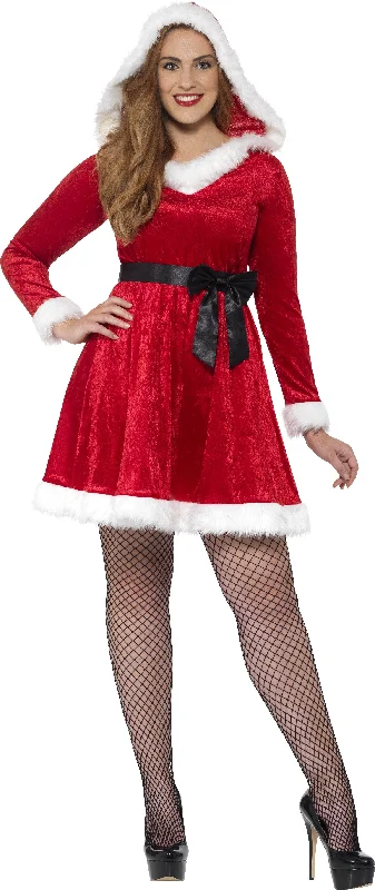 Ladies Miss Santa Fancy Dress Christmas Costume