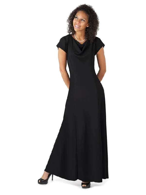 Pippa Cowl Neck, Cap Sleeve Dress Tunics Chic fashionable