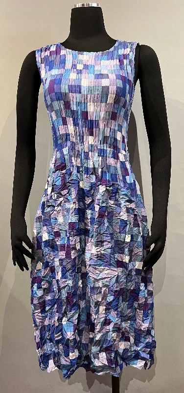 Alquema AD545DEP DEPPO Sleeveless Smash Pocket Dress Tunics Mesh breathable