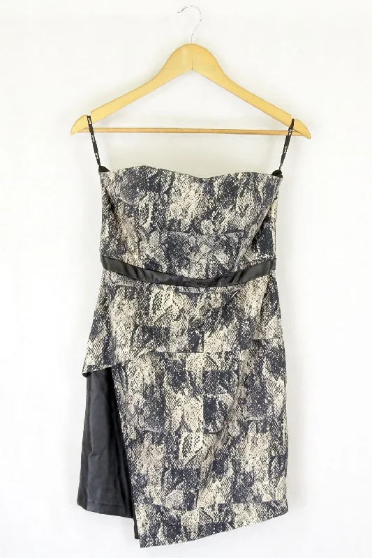 Bardot Size 12 Animal Print Dress Tunics Stylish elegant