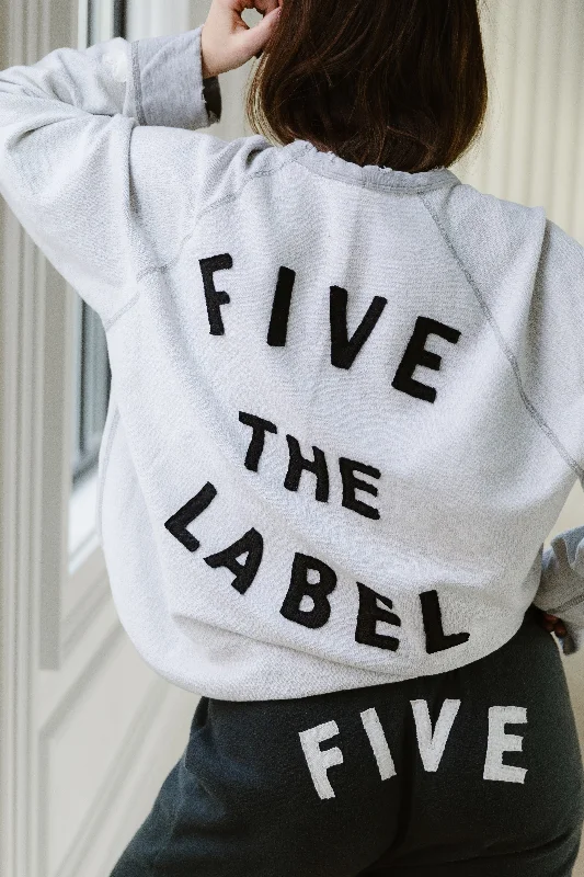 Custom Five The Label Vintage Sweatshirt Hoodie with Tie-Dye Psychedelic Retro