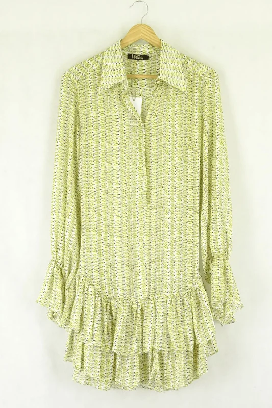 Briefly Yellow Dress S-M Tunics Luxurious high-end