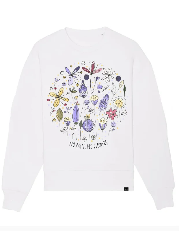 Organic Sweater - no rain, no flowers Cable Knit Ribbed Knit Lace Knit