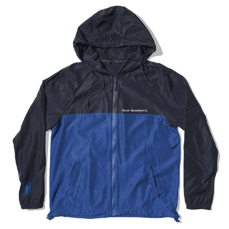 Girl Company Jacket Navy Blue Hooded Jacket Caped Jacket Shawl Collar Jacket