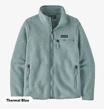 Patagonia | Retro Pile Fleece Jacket - Thermal Blue Knit Fabric Woven Fabric Fleece Fabric