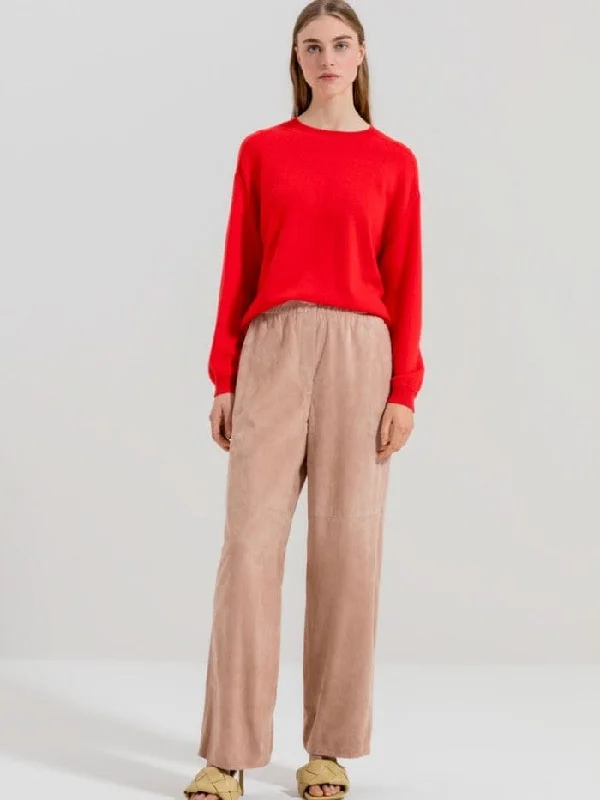Luisa Cerano T Power Red Cashmere Sweater 158045 5871 0451 Spandex Blend Rayon Blend Denim Blend