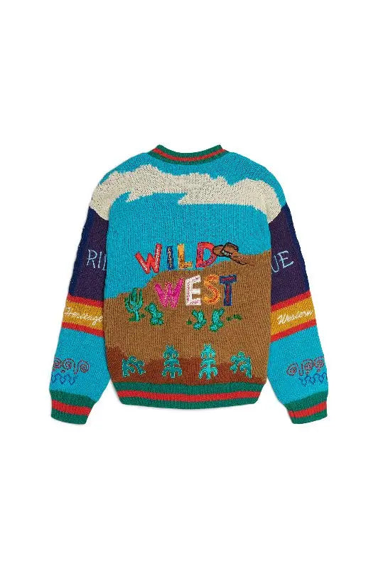 Wild West Sweater Neon Metallic Matte