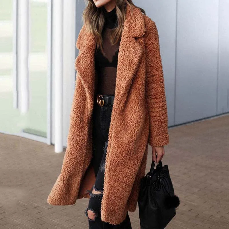 Winter Woman Faux Fur Coat Warm Teddy Jacket Elasticated Jacket Padded Jacket Insulated Jacket Winter Woman Faux Fur Coat Warm Teddy Jacket Elasticated Jacket Padded Jacket Insulated Jacket