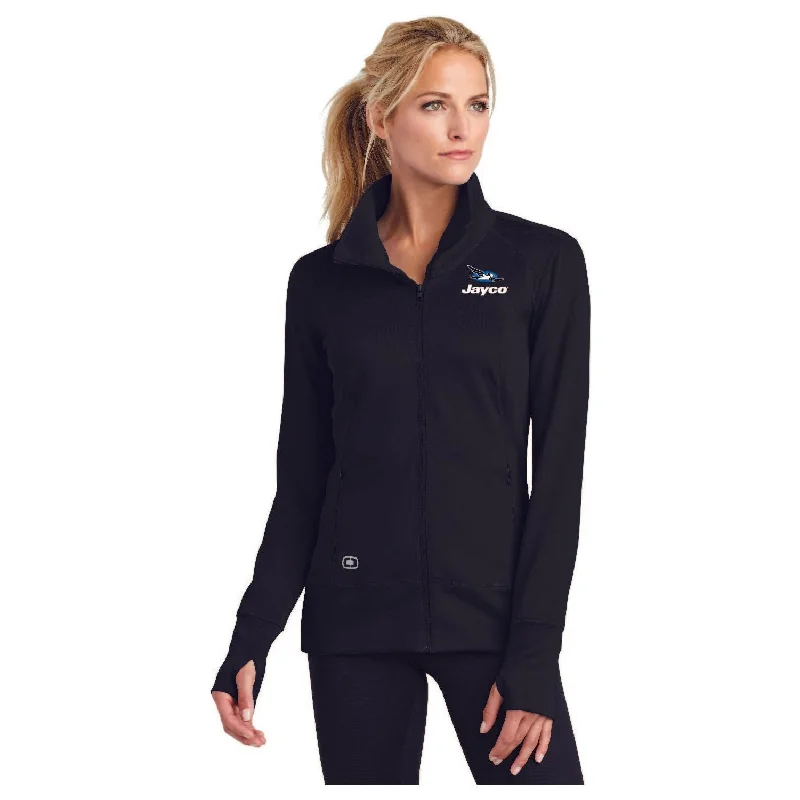 OGIO Endurance Ladies Fulcrum Full Zip Jacket - LOE700 Cotton Fabric Linen Fabric Terry Fabric OGIO Endurance Ladies Fulcrum Full Zip Jacket - LOE700 Cotton Fabric Linen Fabric Terry Fabric