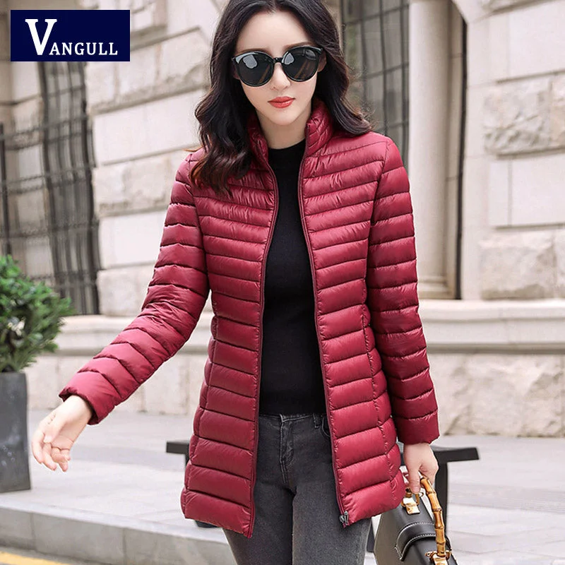 Vangull New Autumn Winter Women Warm Jacket Casual Pocket Coat Nylon Jacket Polyester Jacket Spandex Jacket Vangull New Autumn Winter Women Warm Jacket Casual Pocket Coat Nylon Jacket Polyester Jacket Spandex Jacket