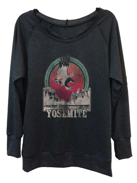 4th & Rose Yosemite Charcoal Light Pullover Blouson Sleeve Pullover