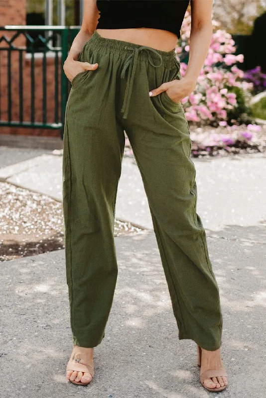 Flowy Linen Trousers for Women Trousers Sale Discount