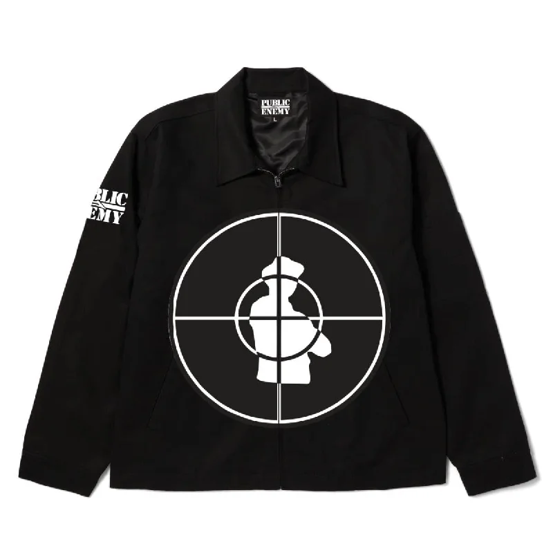 Lakai x Public Enemy Sniper Logo Jacket Black Toggled Jacket Drawstring Jacket Belted Jacket Lakai x Public Enemy Sniper Logo Jacket Black Toggled Jacket Drawstring Jacket Belted Jacket