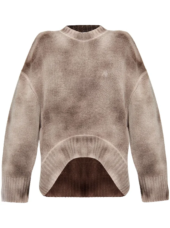 crew-neck sweater Glossy Satin Silk