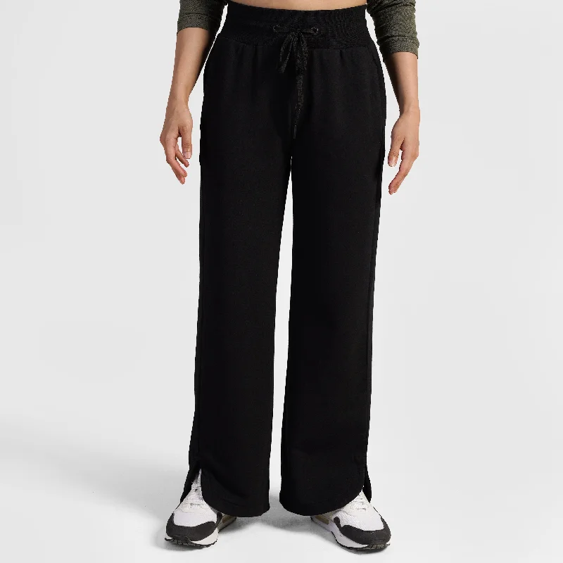 Flex Ease Trousers (Black) Trousers Low Rise Relaxed