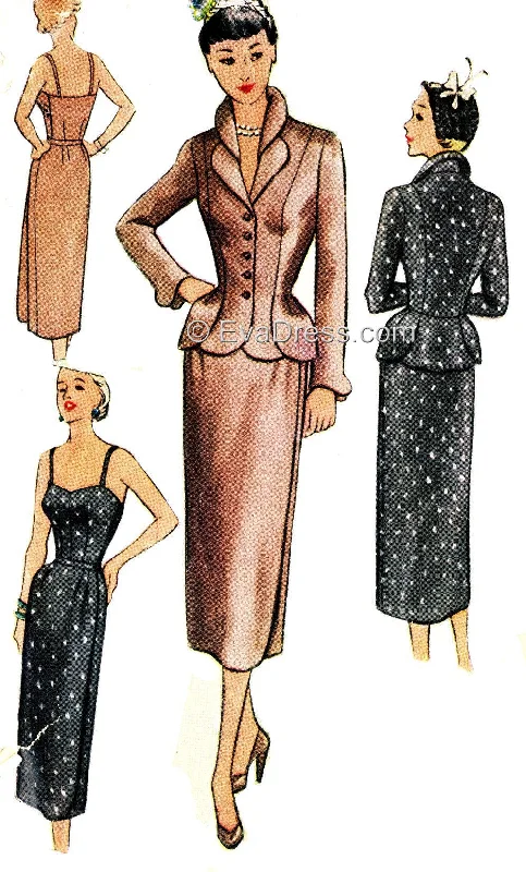E-PATTERN 1951 Bodice, Skirt & Jacket SE50-8433 Denim Jacket Leather Jacket Suede Jacket E-PATTERN 1951 Bodice, Skirt & Jacket SE50-8433 Denim Jacket Leather Jacket Suede Jacket