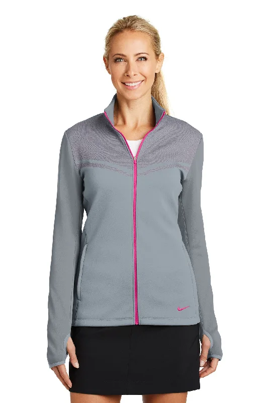 Nike Golf Ladies Therma-FIT Hypervis Full-Zip Jacket Denim Fabric Leather Fabric Suede Fabric Nike Golf Ladies Therma-FIT Hypervis Full-Zip Jacket Denim Fabric Leather Fabric Suede Fabric