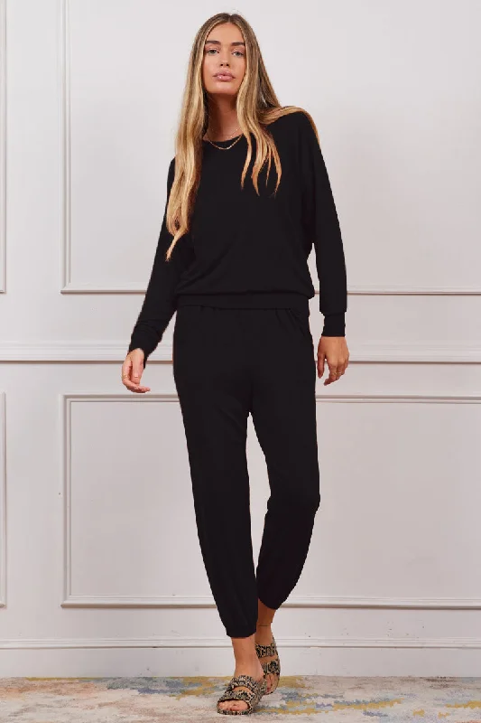 Dolman Sleeve Comfy Pullover Halter Neck Top