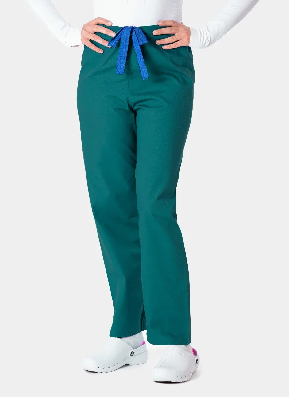 Budget Scrub Trousers - Hunter Trousers Flared Retro
