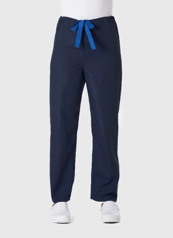 Budget Scrub Trousers - Navy Trousers Culottes Wide Leg