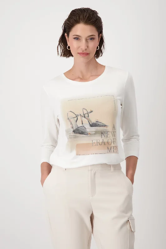 Pullover, off-white Flare Sleeve Stylish