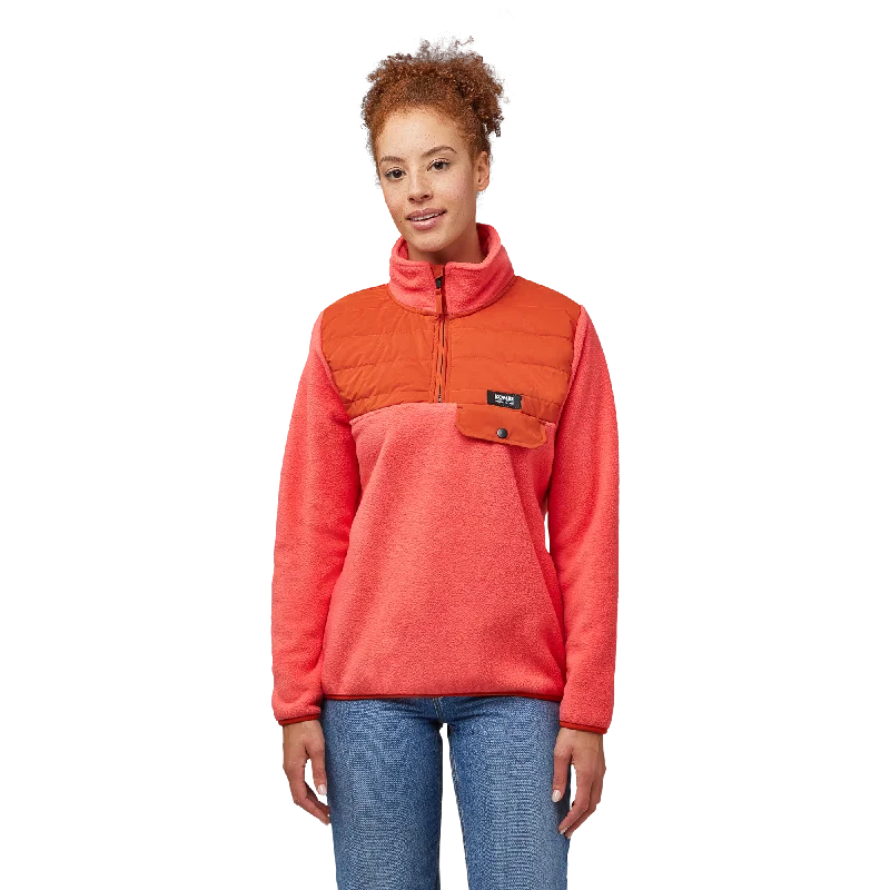 Nuuk Recycled Fleece Pullover - Women Notched Neck Pullover