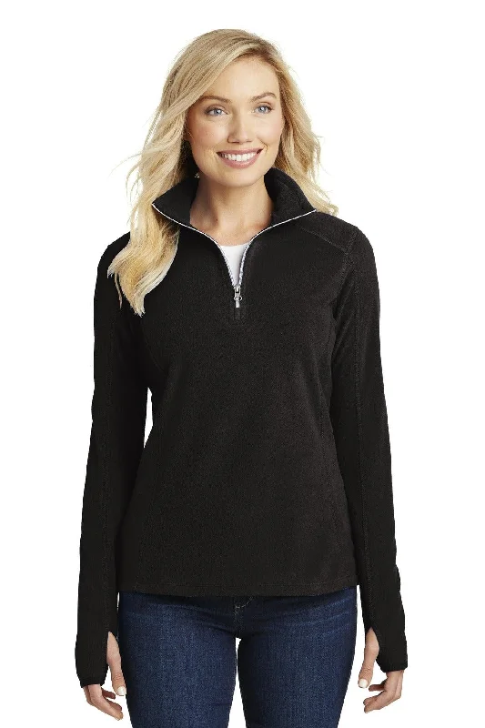 Port Authority Ladies Microfleece 1/2-Zip Pullover. L224 Boxy Neck Sweater