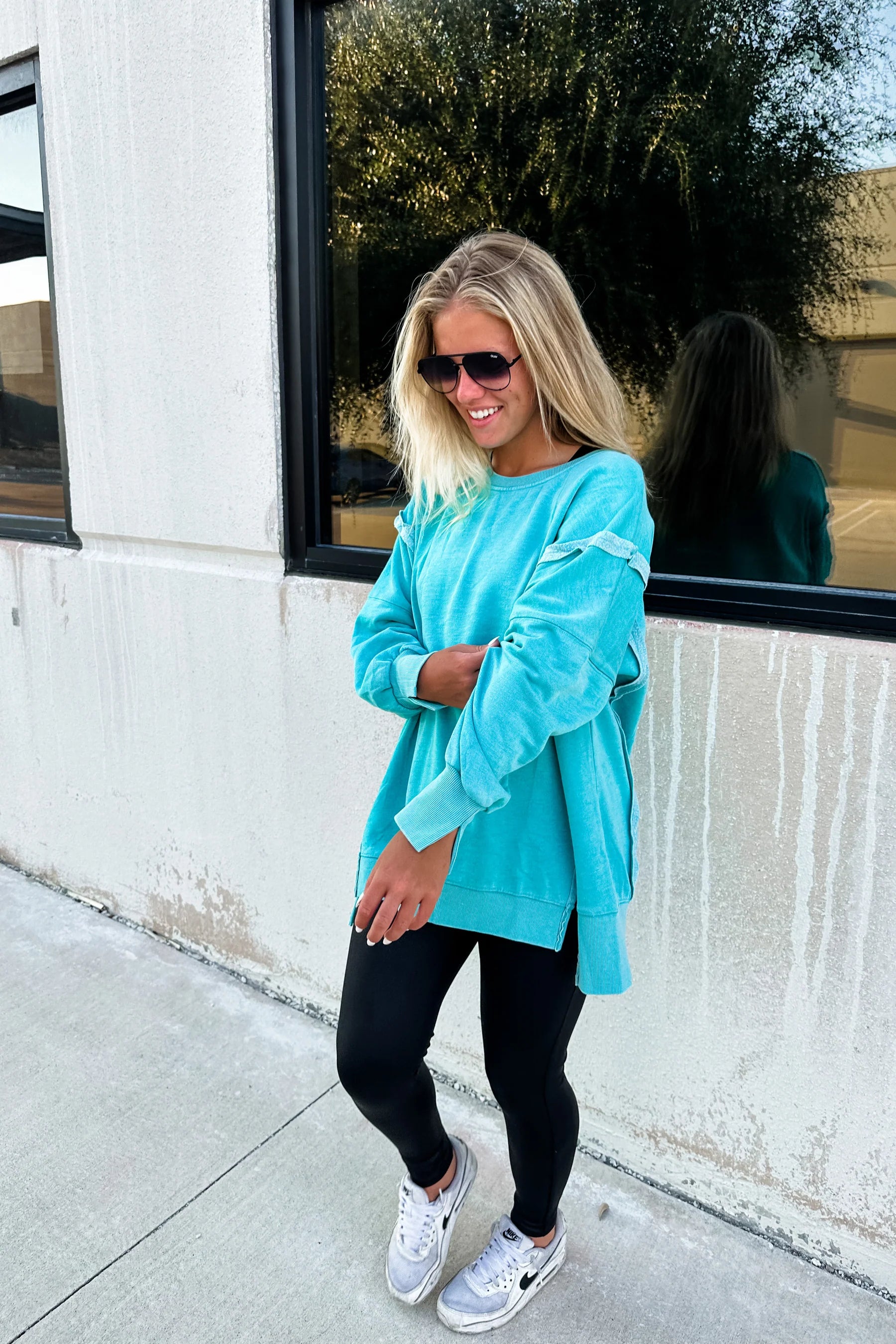 Classic Crew Pullover by Blakeley Oblong Neck Pullover
