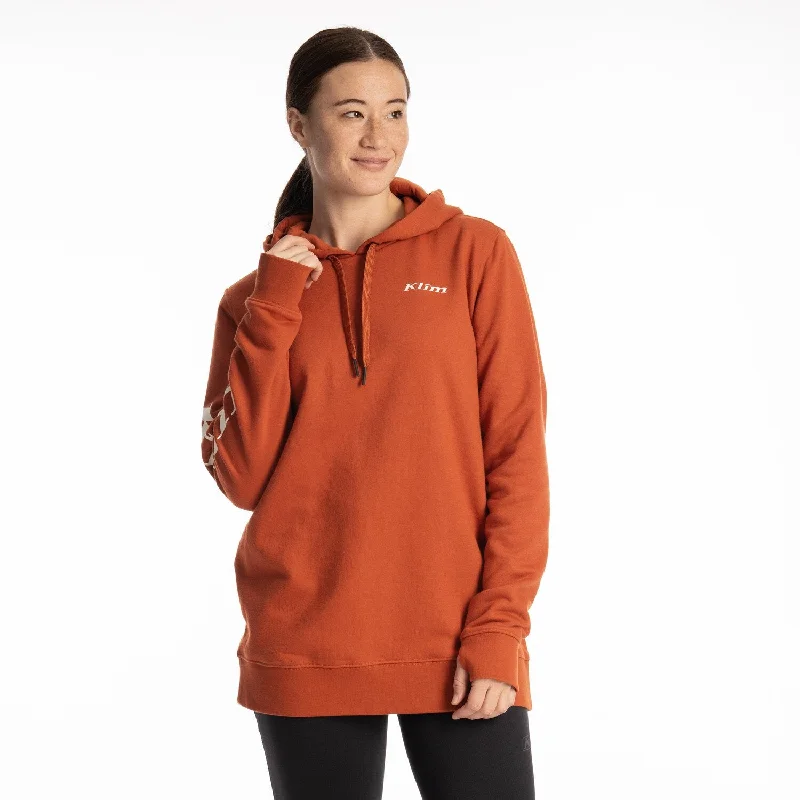 Klim Ladies Mariposa Long Pullover Hoodie Bishop Sleeve Elegant