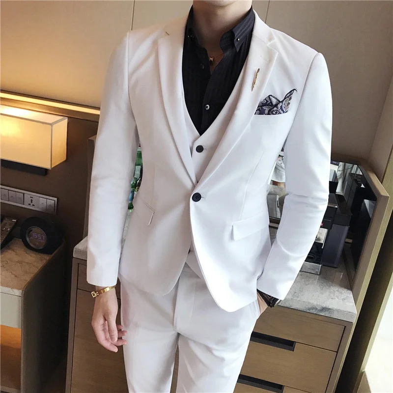 CINESSD 7XL ( Jacket + Vest + Pants ) Mens Suit Solid Color Mens Classic Suits Red Prom Suit Black White Blue Slim Groom Wedding Dress Faux Fur Jacket Real Fur Jacket Shearling Jacket CINESSD 7XL ( Jacket + Vest + Pants ) Mens Suit Solid Color Mens Classic Suits Red Prom Suit Black White Blue Slim Groom Wedding Dress Faux Fur Jacket Real Fur Jacket Shearling Jacket