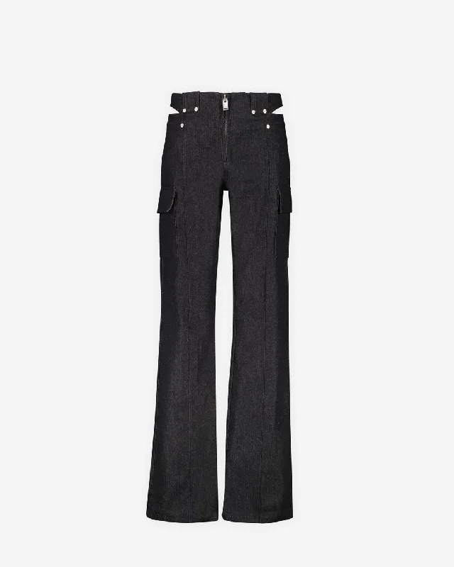 Dark Room Cut Out Trousers Trousers Corduroy Warm