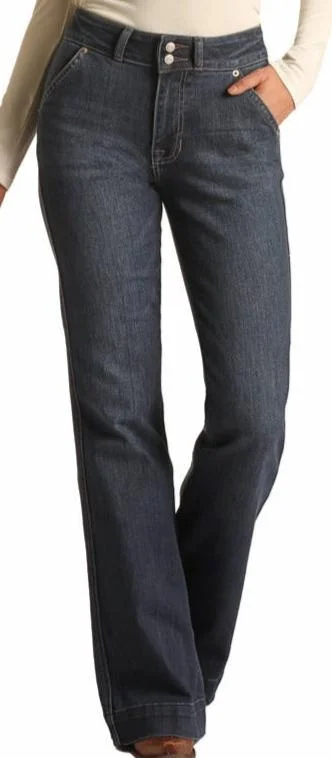 Rock & Roll Ladies HIGH RISE Trousers Trousers stylish modern